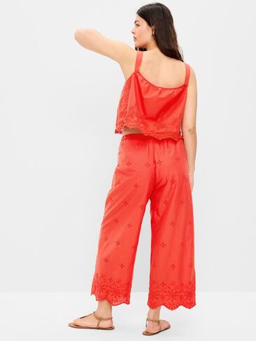 Old Navy High-Waisted Cut Out Wide-Leg Pant - MOONFISH ORANGE in Saudi Arabia