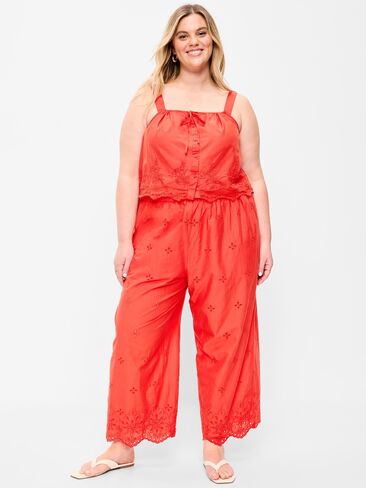 Old Navy High-Waisted Cut Out Wide-Leg Pant - MOONFISH ORANGE in Saudi Arabia