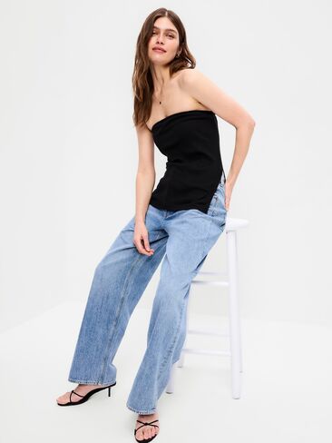 Old Navy Asymmetrical Tube Top - Black Jack in Saudi Arabia