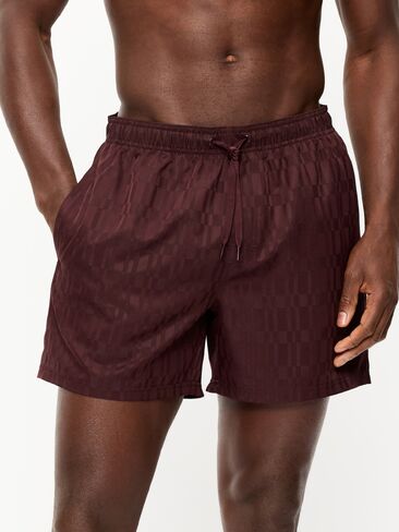 Old Navy Textured Swim Trunks -- 5-inch inseam - Red Geo in Saudi Arabia