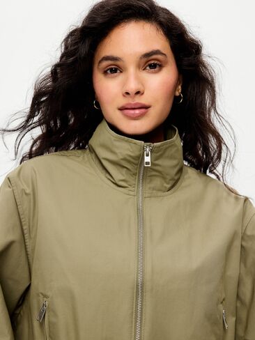 Old Navy Twill Utility Zip-Front Jacket - Dried Grasses in Saudi Arabia
