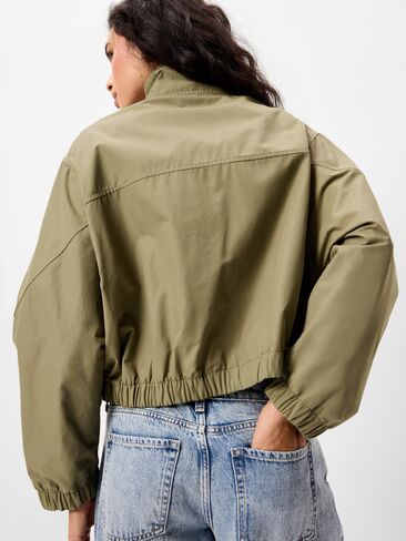 Old Navy Twill Utility Zip-Front Jacket - Dried Grasses in Saudi Arabia