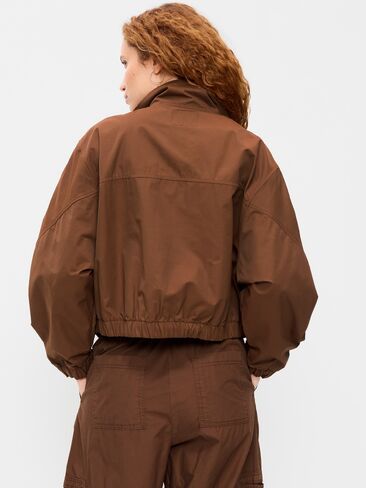 Old Navy Twill Utility Zip-Front Jacket - Coco de mer in Saudi Arabia