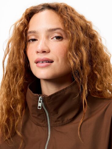 Old Navy Twill Utility Zip-Front Jacket - Coco de mer in Saudi Arabia