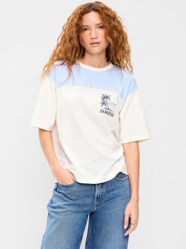 Old Navy Short-Sleeve Loose Crew-Neck T-Shirt - Float Your Boat in Saudi Arabia