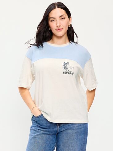 Old Navy Short-Sleeve Loose Crew-Neck T-Shirt - Float Your Boat in Saudi Arabia