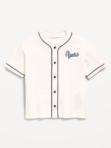 قميص البيسبول Old Navy The Sandlot™ French Terry للأولاد - ملح البحر in Kuwait