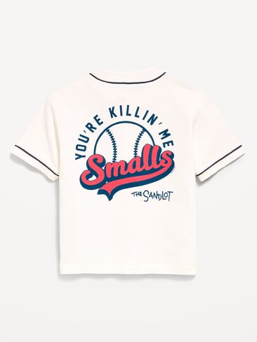 قميص البيسبول Old Navy The Sandlot™ French Terry للأولاد - ملح البحر in Kuwait