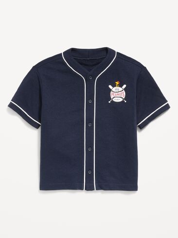 Old Navy Peanuts™ French Terry Baseball Shirt for Boys - In the Navy in Saudi Arabia