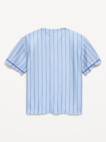 Old Navy Oversized Mesh Baseball Shirt for Boys - Blue Sky in Saudi Arabia