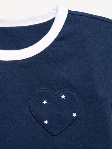 Old Navy Softest Short-Sleeve Pocket T-Shirt for Girls - Obscure Night in Saudi Arabia