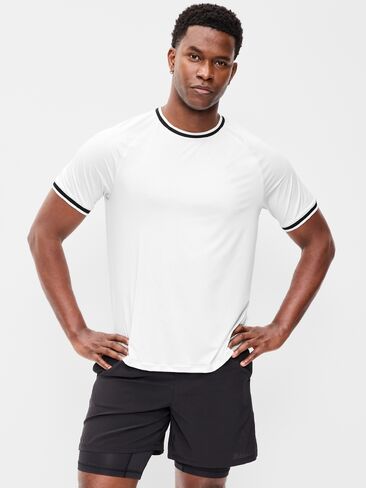 Old Navy Modern Tech Ringer T-Shirt - Calla Lily White in Saudi Arabia
