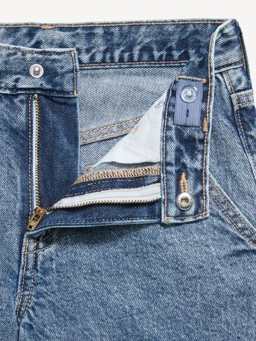 Old Navy Below Knee Ultra Baggy Carpenter Jean Shorts for Boys - Medium Wash in Saudi Arabia