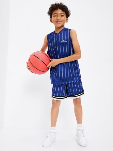 Old Navy Knee Length Mesh Basketball Shorts for Boys - Bluer Than Blue in Saudi Arabia