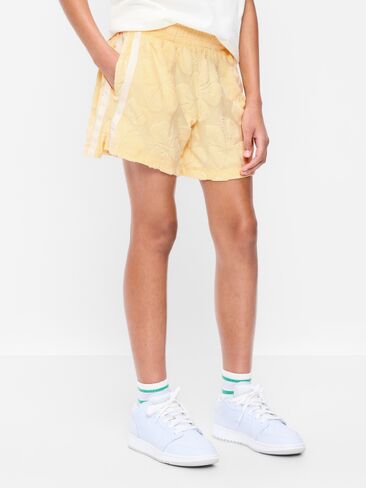 شورت تيري عالي الخصر من Old Navy للبنات - قش ذهبي in Saudi Arabia
