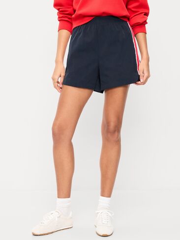 شورت الجري TrekTech عالي الخصر من Old Navy - باللون البحري in Kuwait