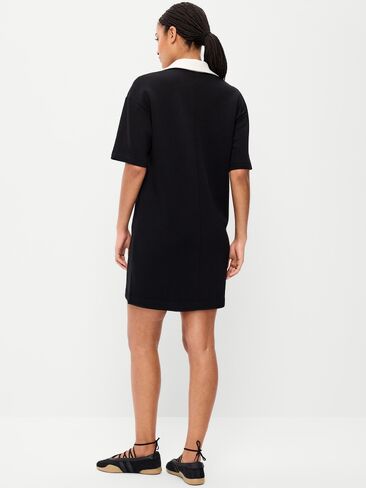 Old Navy Bounce Fleece Short-Sleeve Polo Dress - Black Jack in Saudi Arabia