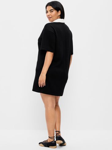 Old Navy Bounce Fleece Short-Sleeve Polo Dress - Black Jack in Saudi Arabia