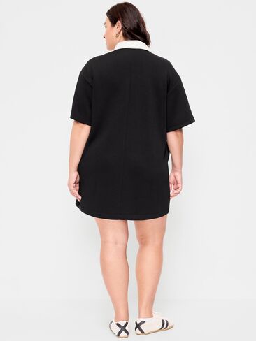 Old Navy Bounce Fleece Short-Sleeve Polo Dress - Black Jack in Saudi Arabia