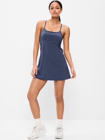 Old Navy Stretch Woven Racerback Tennis Dress - Dusk Navy in Saudi Arabia
