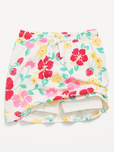 Old Navy French-Terry Logo-Graphic Skort for Toddler Girls - Multi Floral in Saudi Arabia