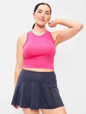 بلوزة قصيرة برقبة عالية بدون خياطة من Old Navy - فاكهة التنين in Saudi Arabia