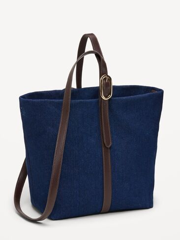 Old Navy Medium Carrie Tote Bag - Denim in Saudi Arabia