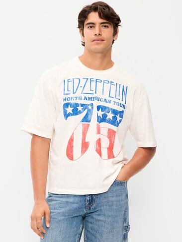 تي شيرت Old Navy Led Zeppelin™ - ملح البحر in Saudi Arabia