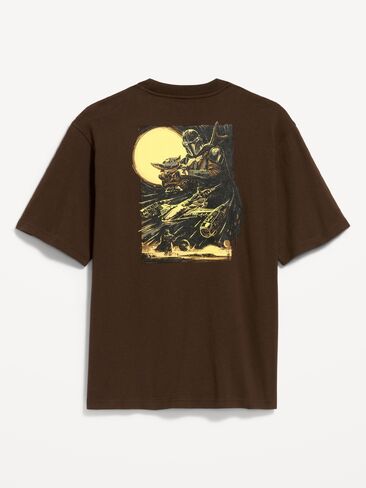 Old Navy Star Wars™ Heavyweight Garment-Washed T-Shirt for Adults - Brown in Saudi Arabia