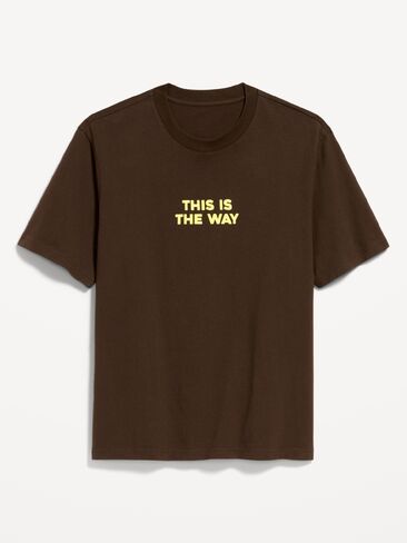Old Navy Star Wars™ Heavyweight Garment-Washed T-Shirt for Adults - Brown in Saudi Arabia