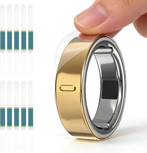 غطاء شفاف رفيع للغاية لخاتم Oura Gen 4/4 سيراميك/Gen 3، طبقة واقية غير مرئية مضادة للخدش، ملحقات جلدية رفيعة لحماية الحلقة الذكية للرجال والنساء (8 عبوات، مقاس 6/7/8) in Kuwait