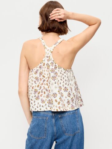 Old Navy Sleeveless Trapeze Tank Top - Block Print in Saudi Arabia