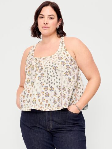 Old Navy Sleeveless Trapeze Tank Top - Block Print in Saudi Arabia