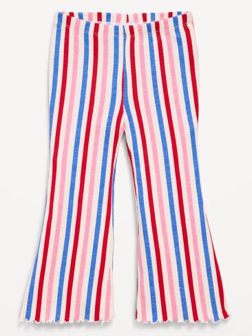 Old Navy Ribbed Flare-Leg Leggings for Toddler Girls - Americana Stripe in Saudi Arabia