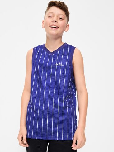 Old Navy Mesh Basketball Tank Top for Boys - Bluer Than Blue in Saudi Arabia