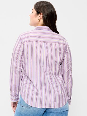 Old Navy Classic Button-Down Shirt - Purple Stripe in Saudi Arabia
