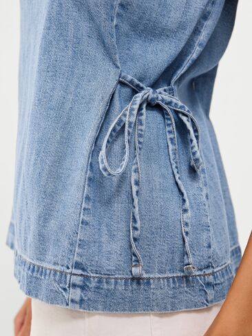 Old Navy Side-Tie Tank Top - SL APRON NECK:MEDWASH in Saudi Arabia