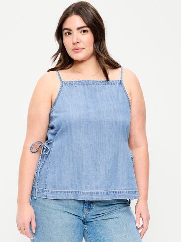 Old Navy Side-Tie Tank Top - SL APRON NECK:MEDWASH in Saudi Arabia