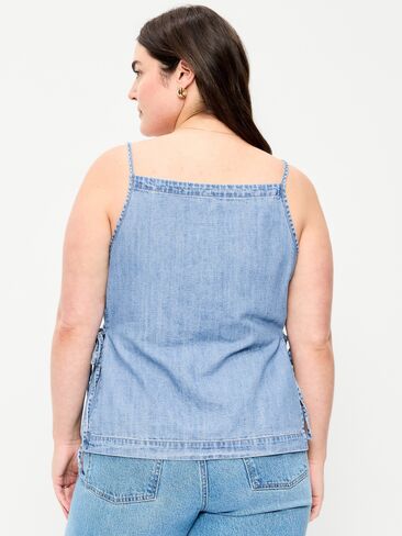 Old Navy Side-Tie Tank Top - SL APRON NECK:MEDWASH in Saudi Arabia