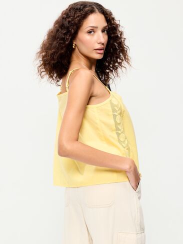 Old Navy Scalloped-Hem Tank Top - Sunbeam in Saudi Arabia