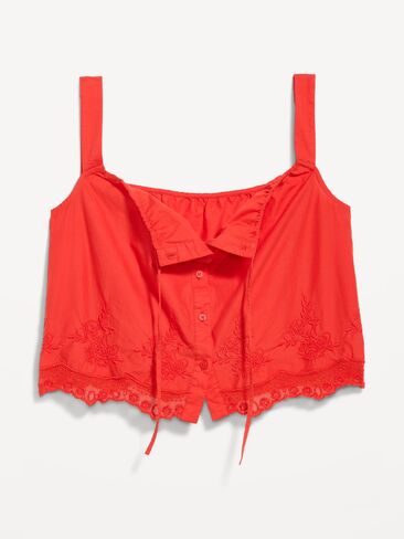 قميص بدون أكمام من Old Navy بربطة أمامية - سمكة القمر برتقالية in Kuwait