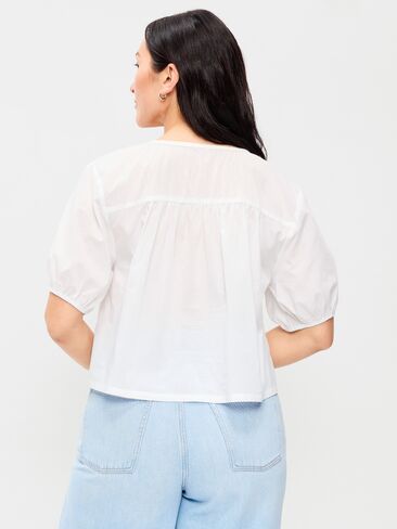 Old Navy Short-Sleeve Beaded Top - White Lilies in Saudi Arabia