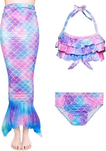 DNFUN Bathing Suit for Girls with Cover up Dress in Saudi Arabia