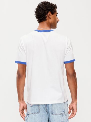 Old Navy Graphic Ringer T-Shirt - Calla Lily White in Saudi Arabia