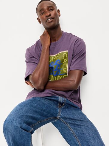 Old Navy Graphic T-Shirt - Vintage Violet in Saudi Arabia