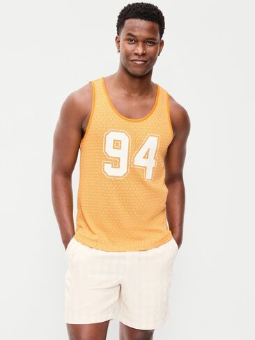 Old Navy Relaxed Textured Jacquard Tank - Sunflower Gold in Saudi Arabia