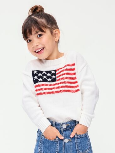 سترة صوفية بأكمام طويلة من Old Navy للفتيات الصغيرات - ملح البحر in Saudi Arabia
