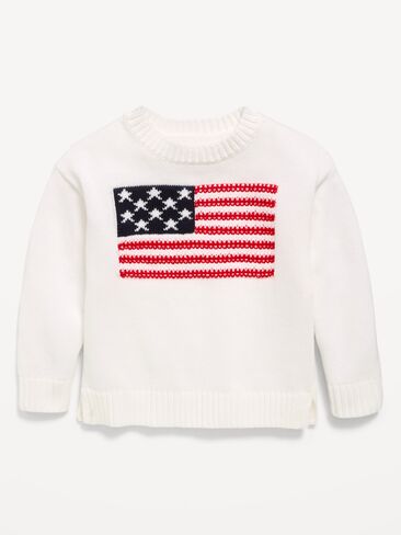 سترة صوفية بأكمام طويلة من Old Navy للفتيات الصغيرات - ملح البحر in Saudi Arabia