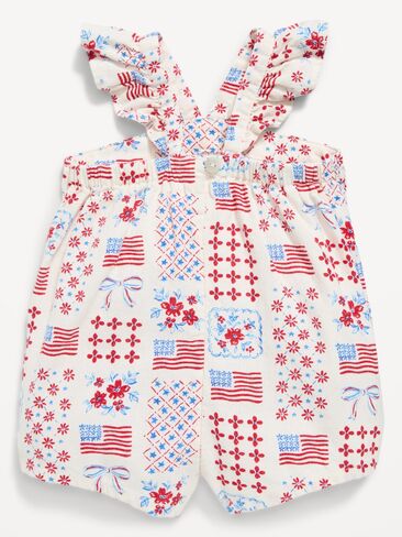 رومبير من مزيج الكتان مطبوع بدون أكمام من Old Navy للأطفال - نجوم العلم in Kuwait