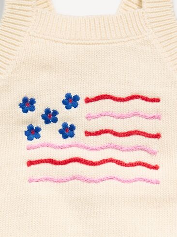 Old Navy Sleeveless Sweater-Knit One-Piece Romper for Baby - Creme De La Creme in Saudi Arabia